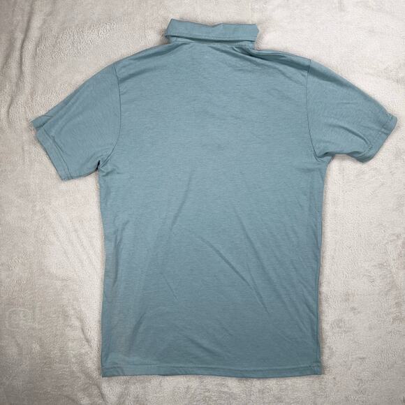 Homage Teal Short Sleeve Polo In Size Small - Picture 8 of 8